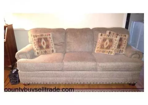 Large sofa and loveseat